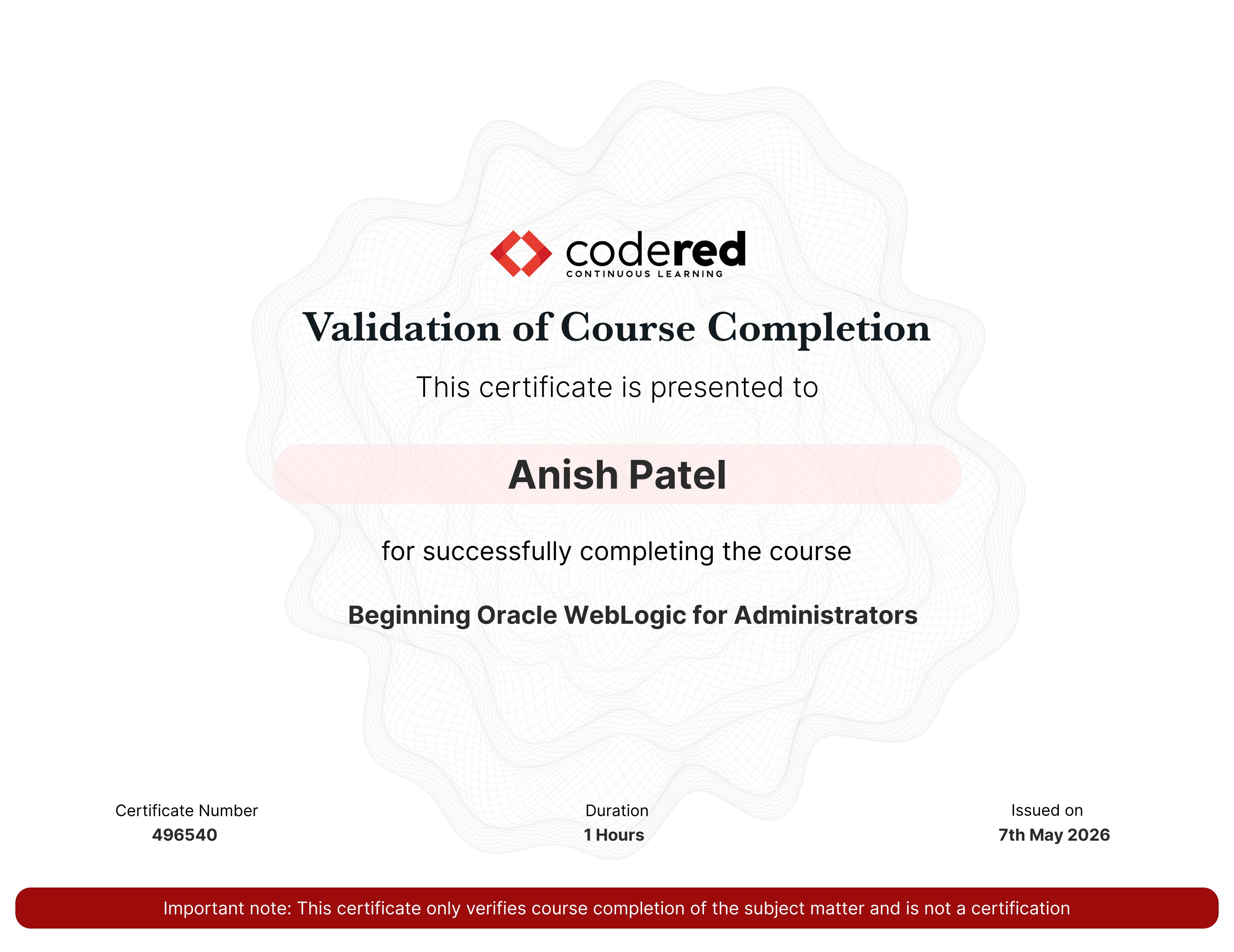 Beginning Oracle WebLogic for Administrators – EC-Council Certificate